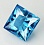 Квадрат 11*11 голубой топаз синтетический №59