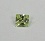 Квадрат 4*4 зеленый светлый фианит