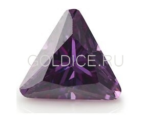 Триангл скошенный угол 5 * 5 аметист 