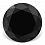 Круг 12 мм (чёрный) фианит