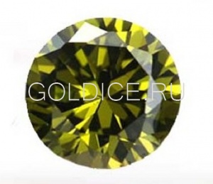 Круг 1,5 мм (олива) фианит