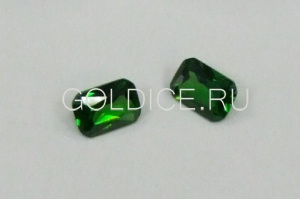 Октагон 4*6 (зеленый terbium#24) фианит