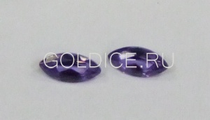 Маркиз 6*12 мм  (синий.terbium#18) фианит