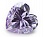 Сердце 8*8 (лаванда) фианит