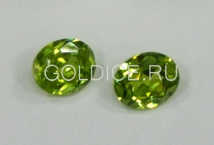 Овал 2 * 4 мм (хризолит)terbium#21 фианит