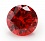 Круг 6,5 мм (гранат светлый) фианит