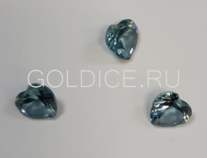 Сердце 7*7 (шпинель)terbium#20 фианит