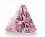 Триангл скошенный угол 13*13 розовый 