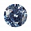 Круг 6,25 мм (синий)terbium#18 фианит