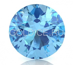 Круг 6 мм (голубой топаз синтетический №45)