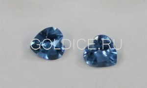 Сердце 3 * 3 (шпинель120) фианит