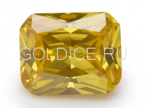 Октагон 8*11 (золотой темный) фианит