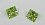 Квадрат 3,5*3,5 зеленый светлый фианит