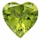 Сердце 6*6 (хризолит)terbium#21 фианит