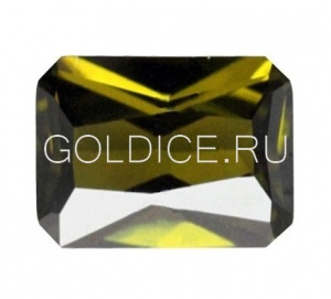 Октагон 10*12 (хризолит темный) фианит