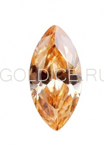 Маркиз 8*15 мм  (шампань темная) фианит