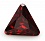 Триангл скошенный угол 7*7 гранат темный