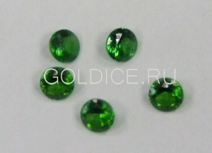 Круг 4,25 мм (зелён. terbium#24) фианит