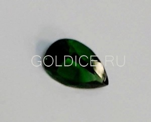 Груша 3*5 мм  (зеленый) terbium#24 фианит