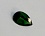 Груша 3*5 мм  (зеленый) terbium#24 фианит