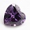 Сердце 4*4 (аметист) фианит