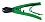 Ножницы  с зеленой ручкой №235