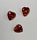 Сердце 6*6 (гранат)terbium#16 фианит