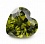 Сердце 3 * 3 (олива) фианит