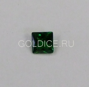 Квадрат 11*11 зеленый terbium#24 фианит