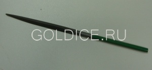 Напильник Vallorbe GH261В (треугольный, зеленая ручка)